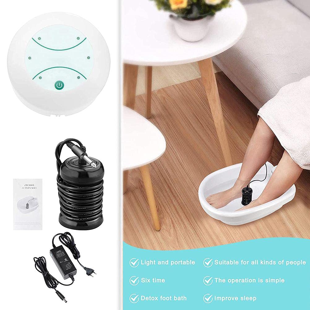 ICRPSTU Foot Detox Machine,Ionic Foot Bath Detox Machine,Foot Bath, Foot Bath Spa Machine,Foot Spa Ion Detox Foot Bath,Cleanse for Home Use Salon Beauty SPA