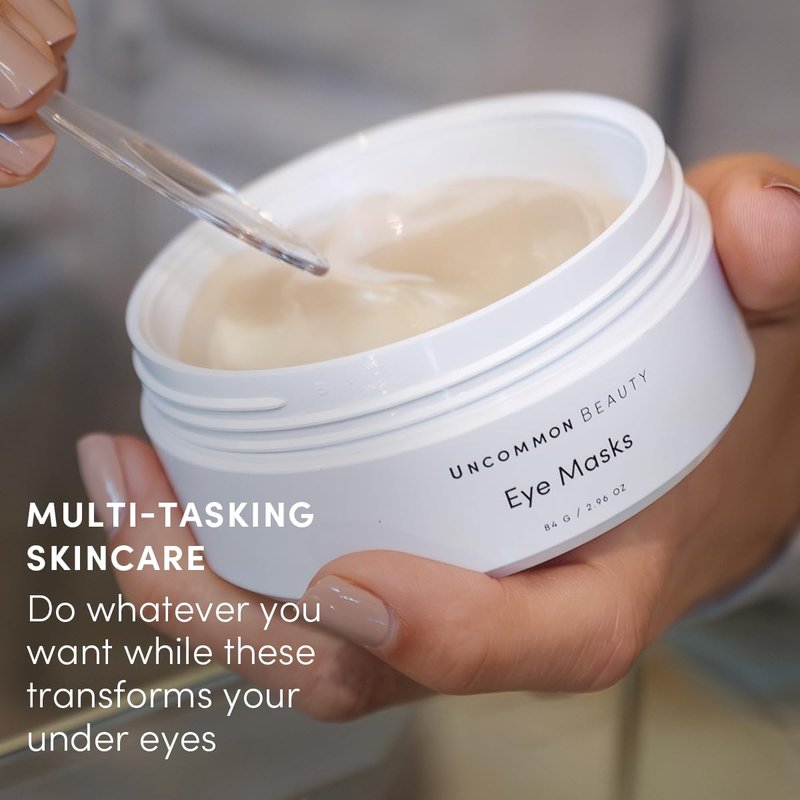 Uncommon Beauty Eye Masks - Anti-Aging, Softening, Smoothing and Depuffing Under Eye Masks for Eye Bags, Fine Lines, and Dark Circles - All Skin Types, Vegan, Cruelty Free, 30 Sets