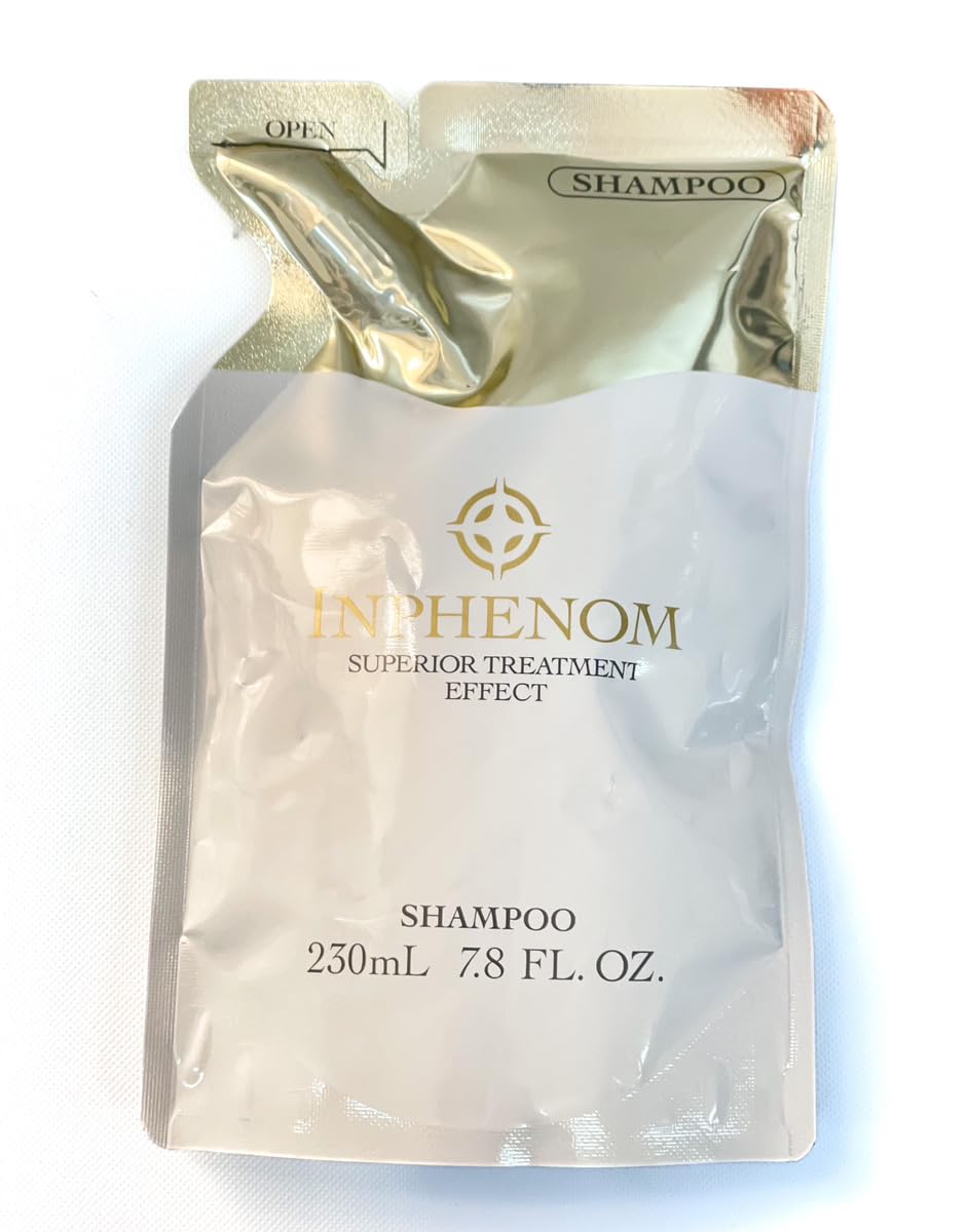 Milbon Inphenom Hair Shampoo - Nourishing Formula for Healthy Hair | 7.8 Oz Refill Bag