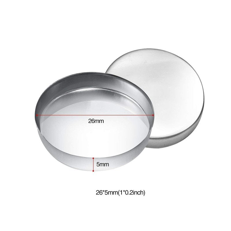 Allwon 56 Pack Empty Round Metal Pans Size 26mm for Eyeshadow Palette Magnetic Makeup Palette (Height:5mm)