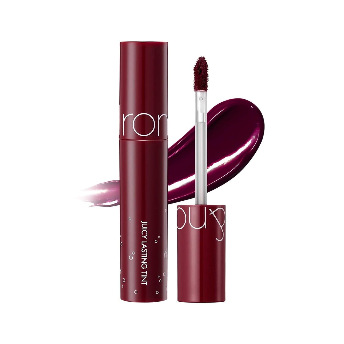Rom&nd Juicy Lasting Tint #17 Plum Coke - K-Beauty Deep Berry Lip Stain | Hydrating, Non-Sticky Gloss Finish