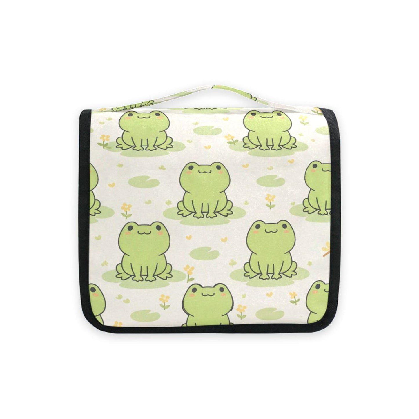 MNSRUU Hanging Toiletry Bag Cute Frog Makeup Travel bag for Toiletries Portable Toiletry Organizer Bags Clear Toiletry Cosmetic Kit