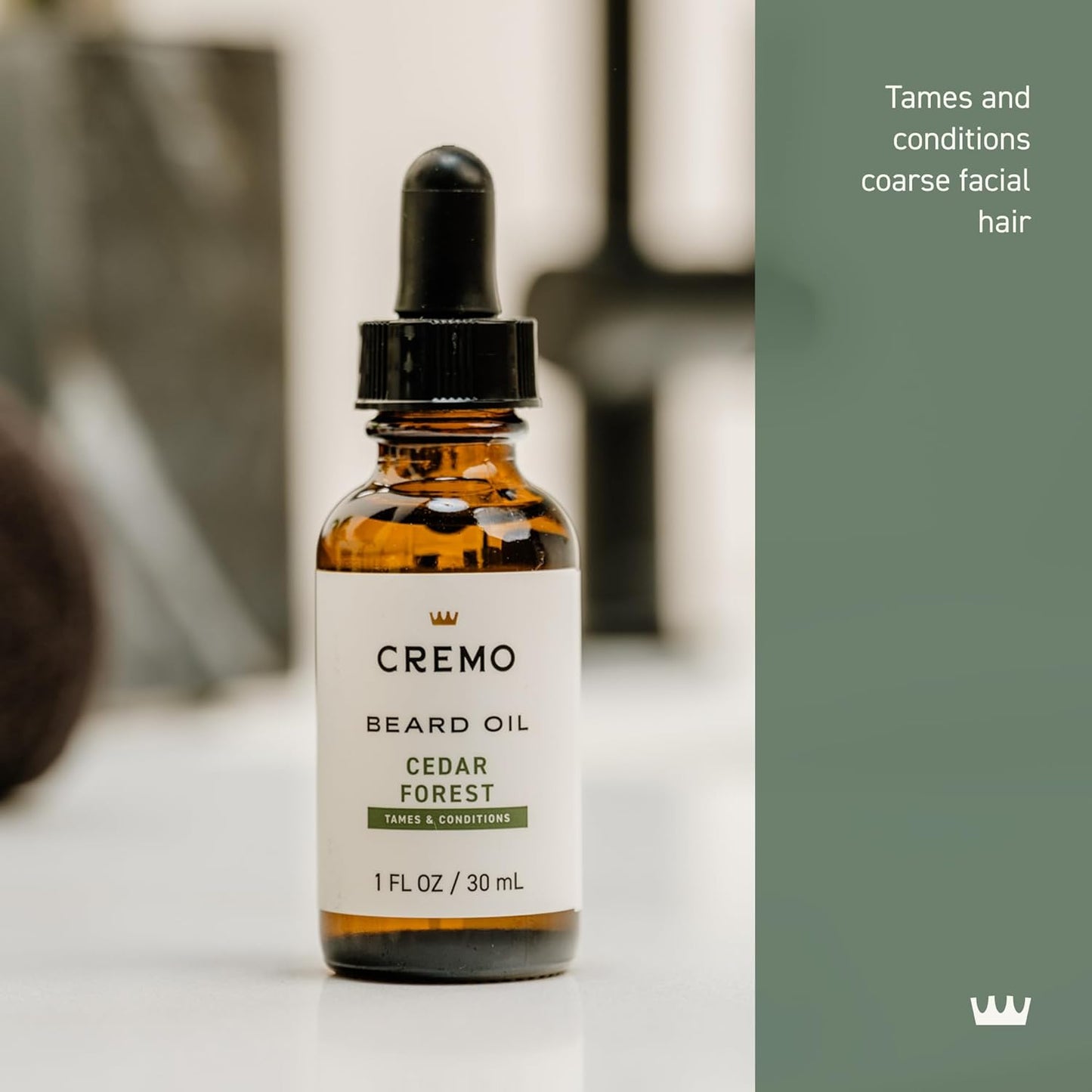 Cremo Beard Oil - Revitalizing Cedar Forest | Moisturize & Soften Beard, 1 fl oz