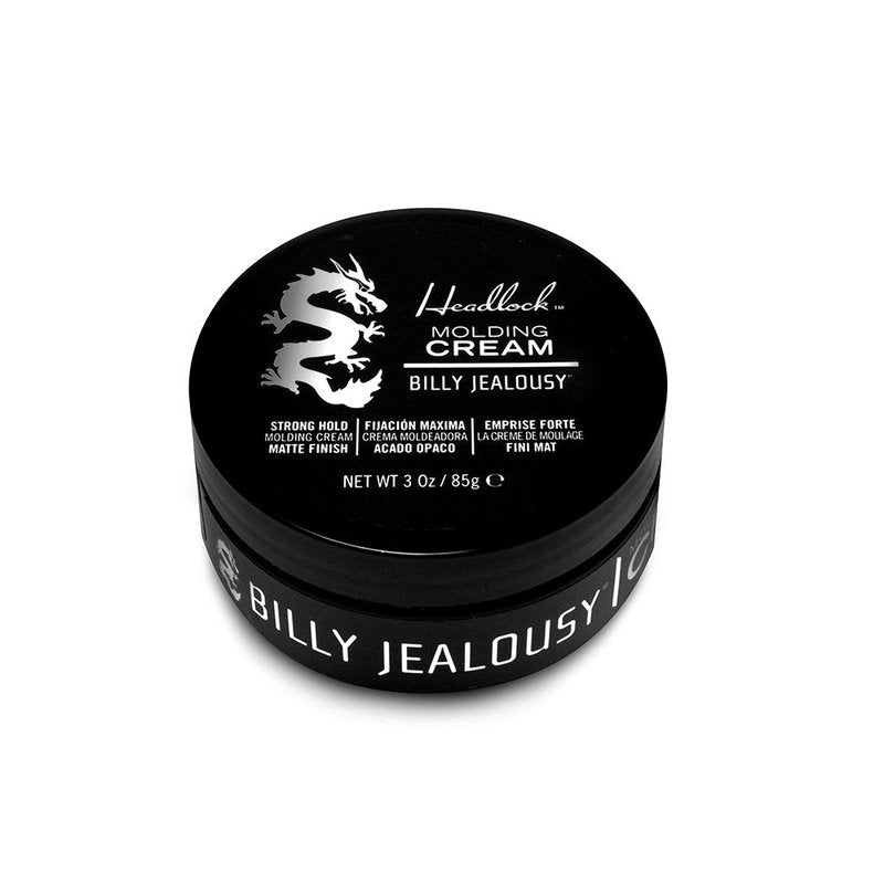 Billy Jealousy Headlock Hair Molding Cream - Strong All-Day Hold, Natural Matte Finish | 3 Ounce