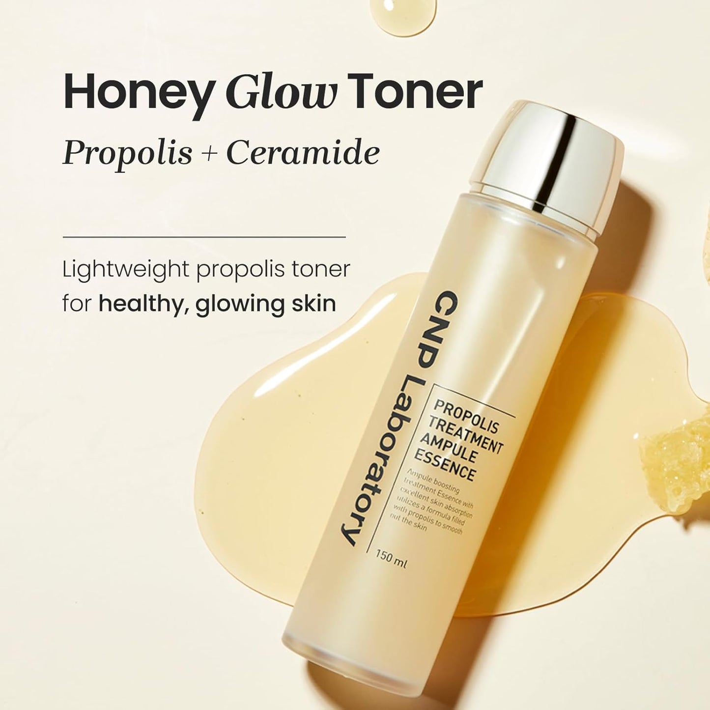CNP Glow Skin Booster Set - Honey Ceramide Essence & Centella Serum | Propolis-Infused Hydration for Sensitive Skin
