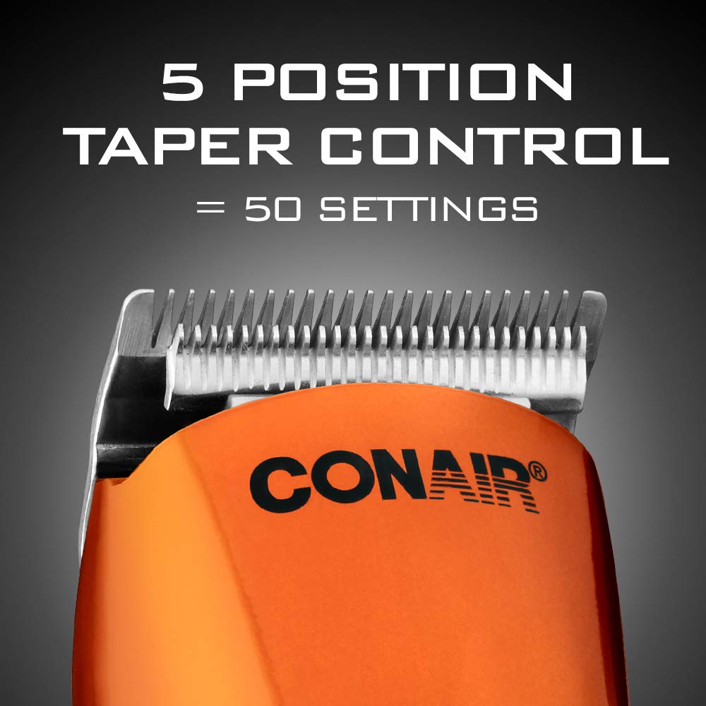 ConairMAN Hair Clippers for Men - 24-Piece Set with Mustache & Beard Trimmer
