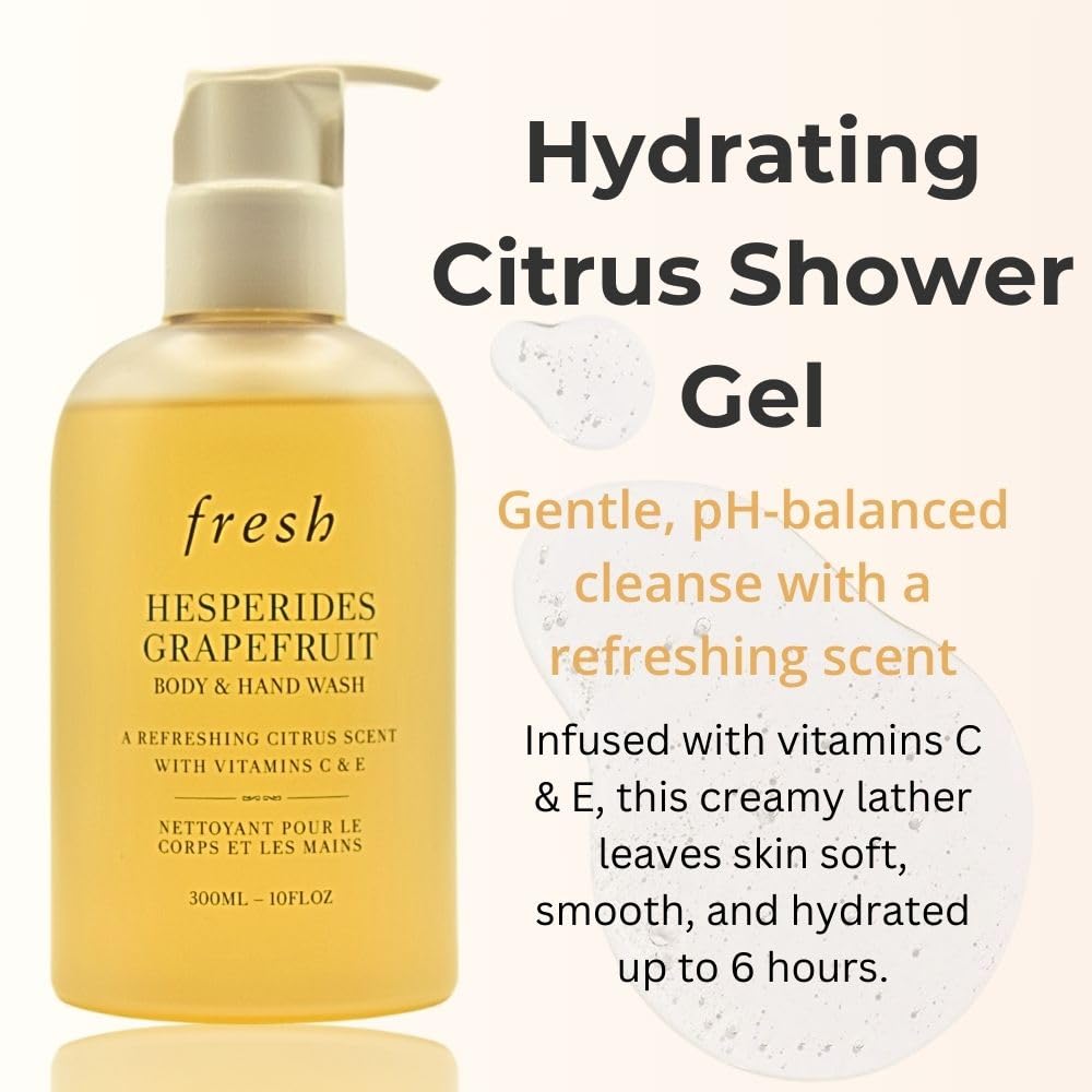 Hesperides Grapefruit Body Wash - Refreshing Hand & Body Cleanser | 10 oz