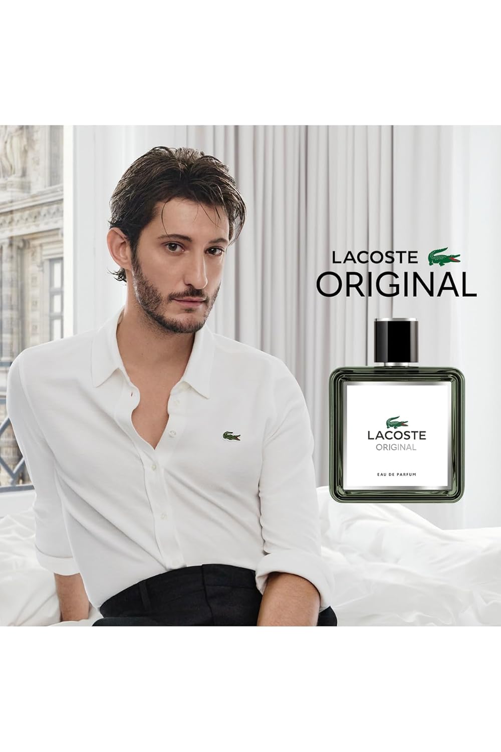 Lacoste Original Eau de Parfum for Men - Fougere Woody Ambery Scent | 3.3 Fl Oz