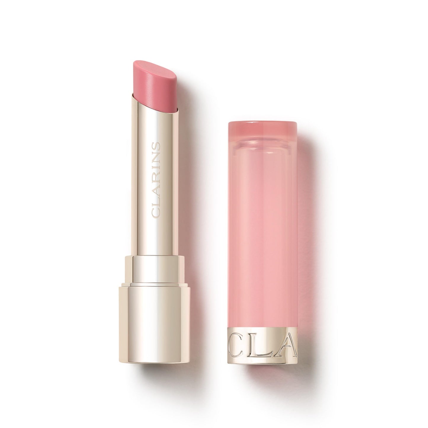 Clarins Lip Oil Balm | Nourishes, Hydrates, and Visibly Plumps | Natural, Sheer Finish and Shine | 99% Skincare Formula and 96% Natural Ingredients | Contains Hydrating Peptide | 0.1 Oz, 01 Pale Pink