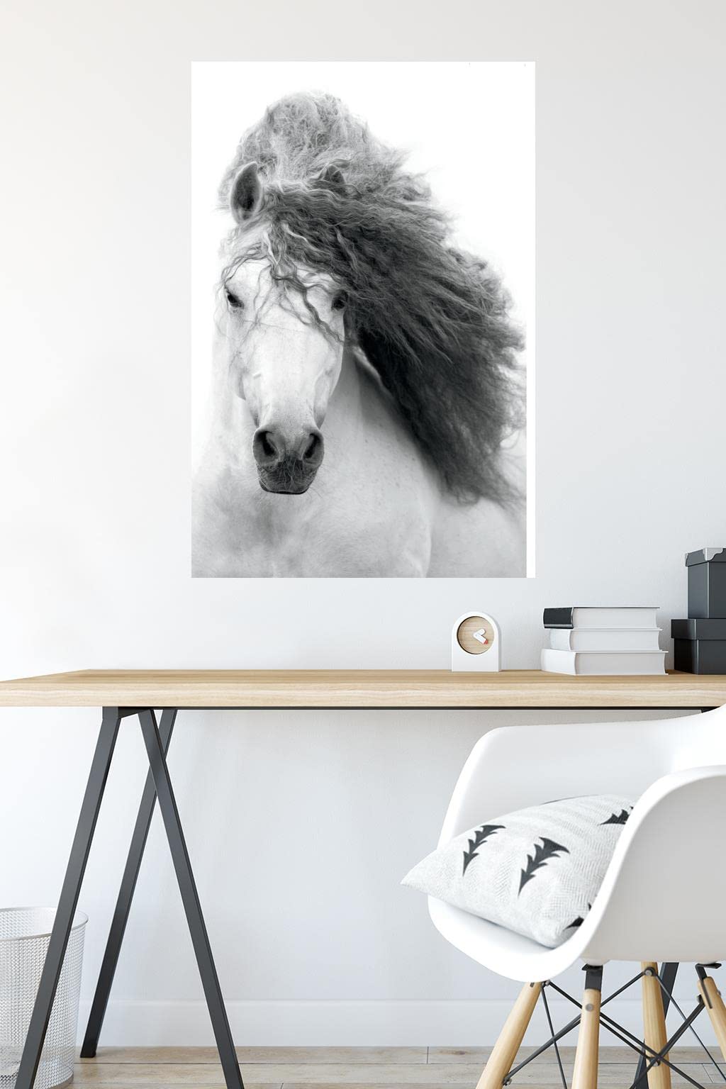 Trends International Grayscale Horse Wall Poster, 22.375" x 34", Unframed Version