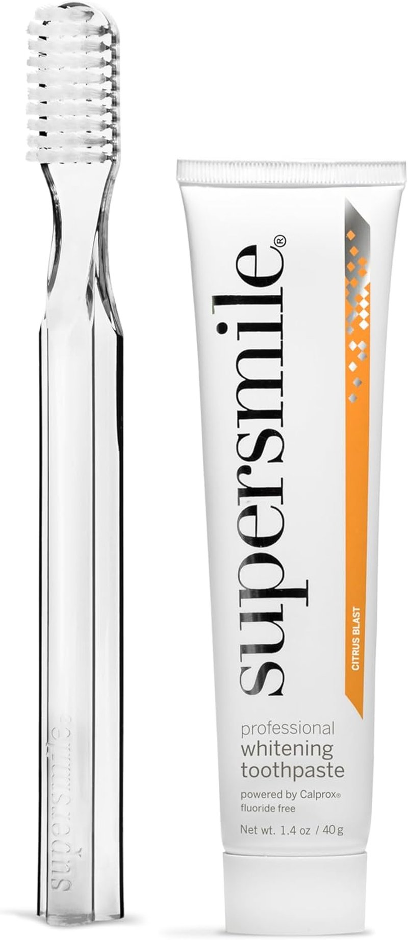 Supersmile Fluoride-Free Whitening Kit | Professional Grade Toothpaste & Toothbrush - Whitens Up to 6 Shades, 1.4 oz