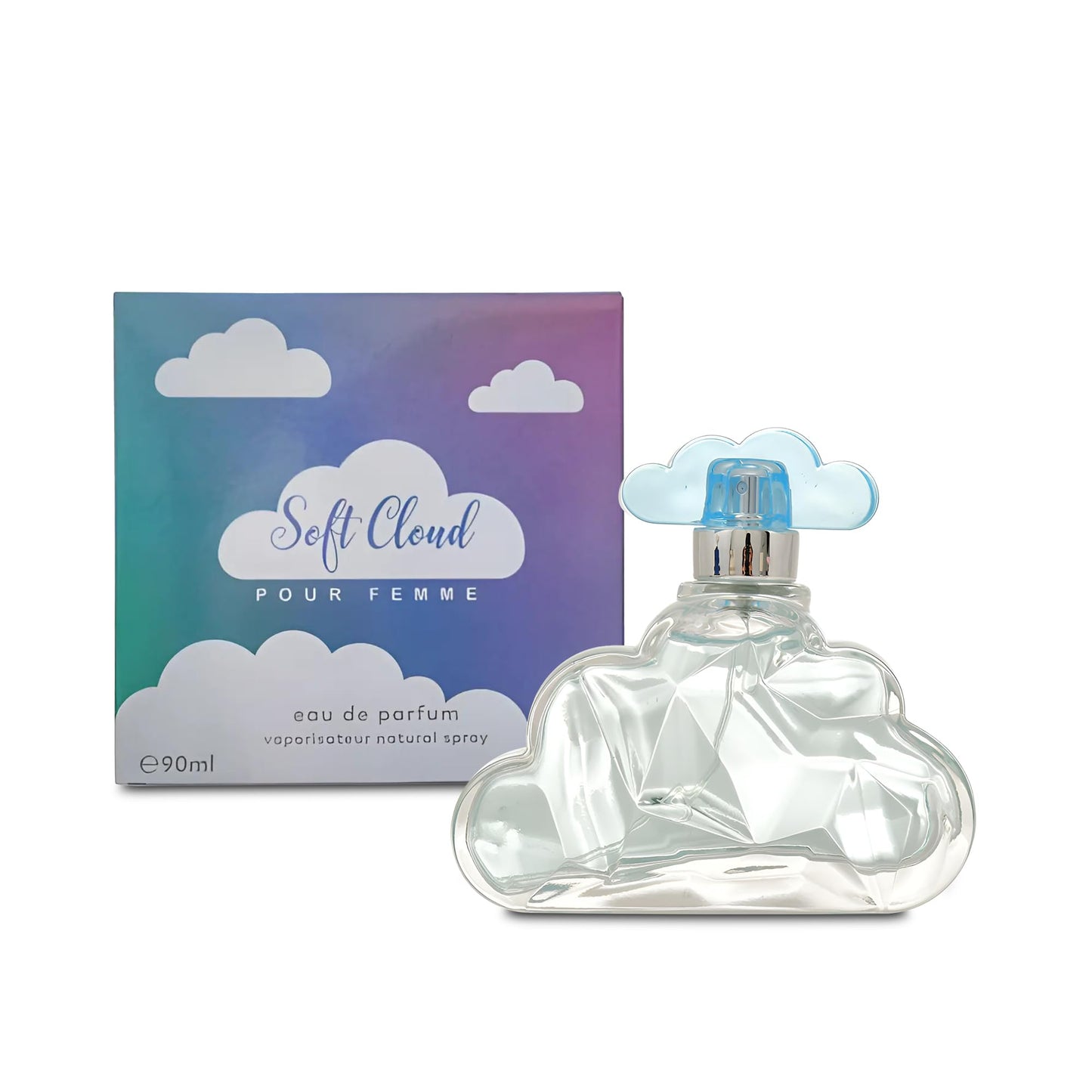 Soft Cloud Perfume for Women with Coconut, Lavender, Vanilla & Pear Notes Eau de Parfum Spray 90ml Women Fragrance Daytime & Casual Use