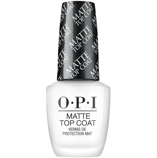 OPI Matte Top Coat | Nail Polish Matte Top Coat | Prevents Chipping, Protects Nails, Matte Finish