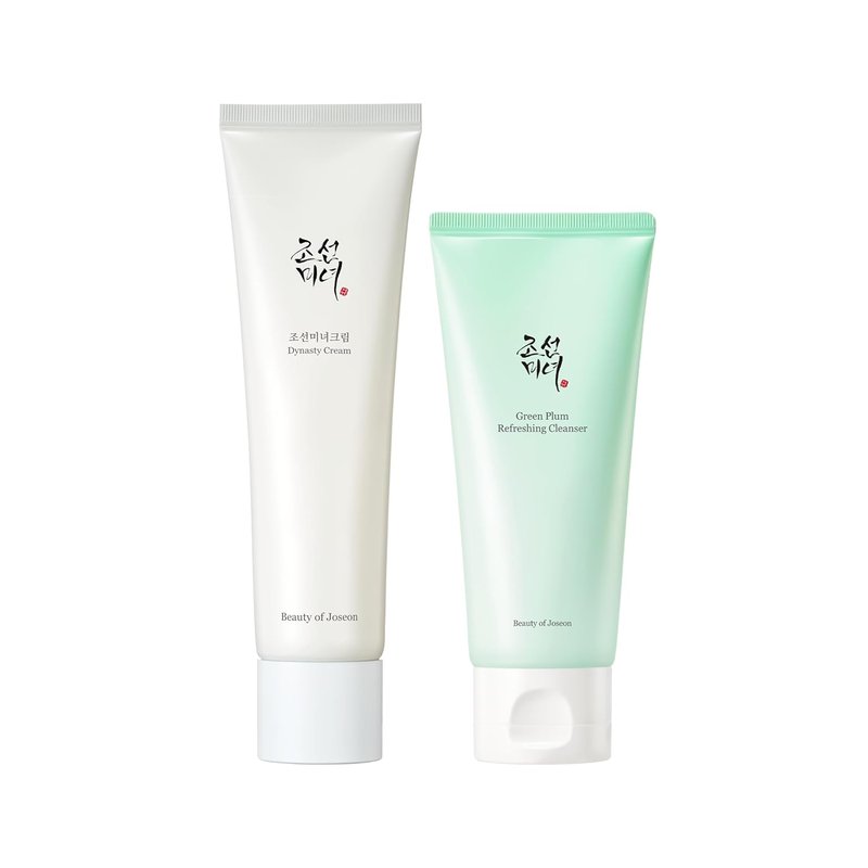 Beauty of Joseon Hydrating Face Moisturizer & Green Plum Cleanser Set | 100ml Each - Korean Skincare Duo
