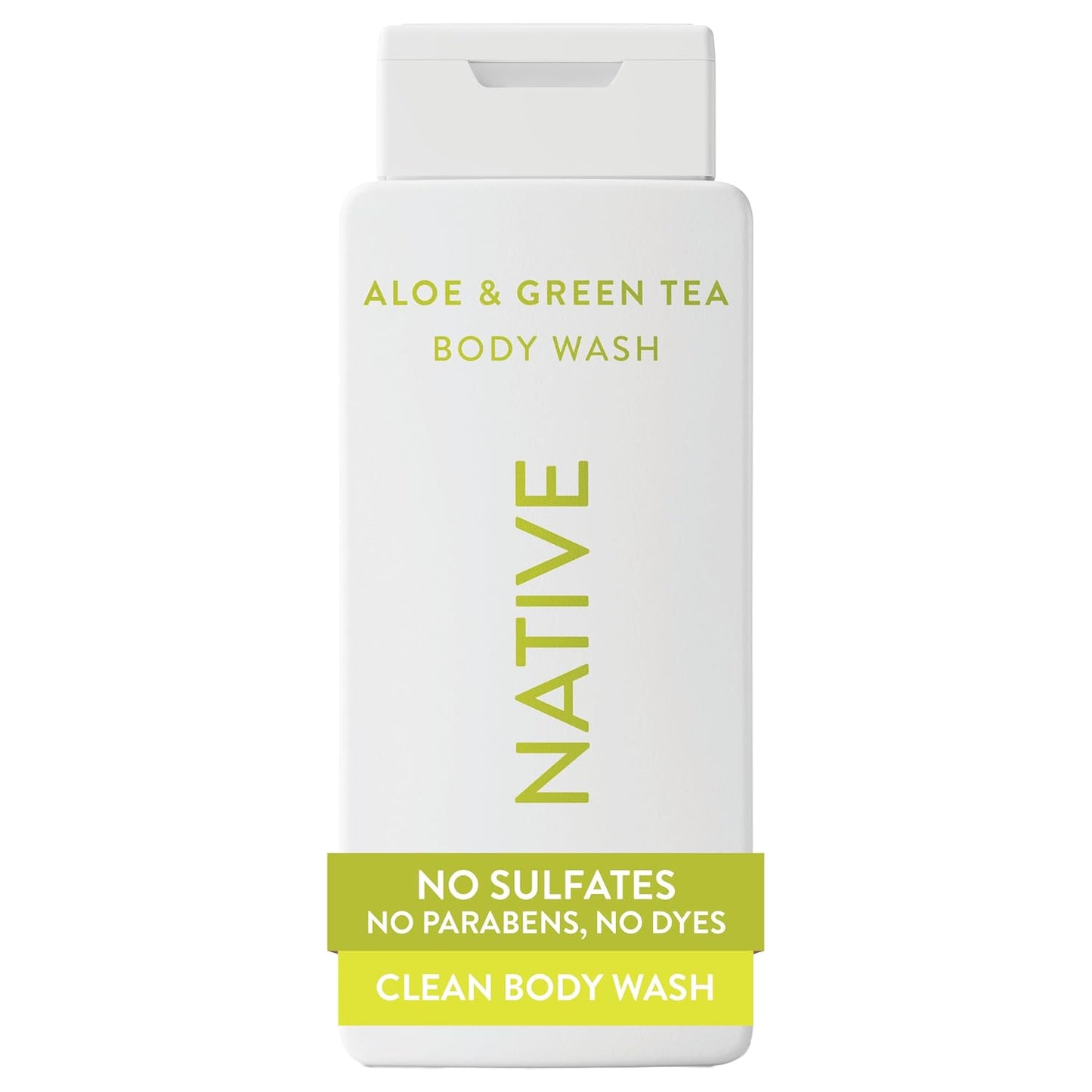 Aloe & Green Tea Body Wash - 24-Hour Refreshing Cleanser for All Skin Types | 18 oz, Phthalate & Sulfate-Free