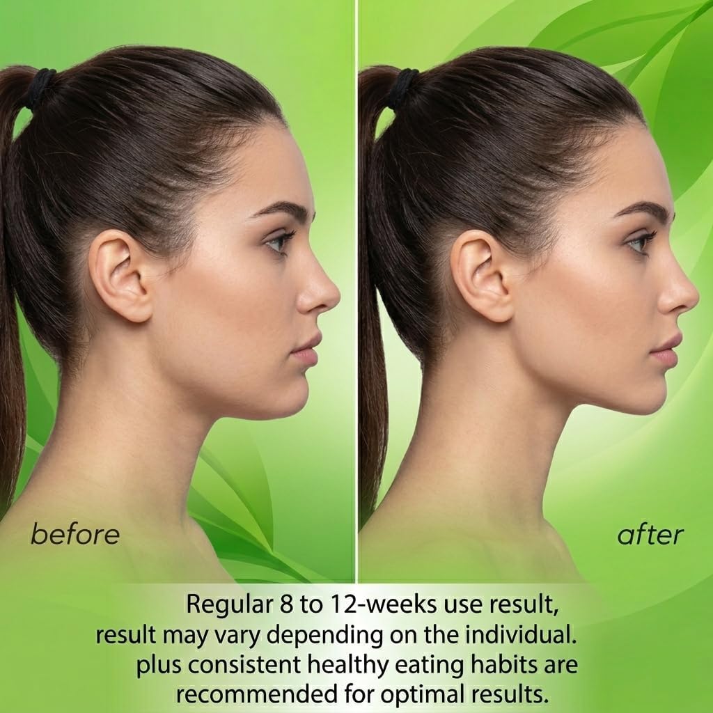 V-Face Machine | Electric Double Chin Device with 15 Intensities & 8 Modes - Includes Free 3D Face Roller for Skin Care