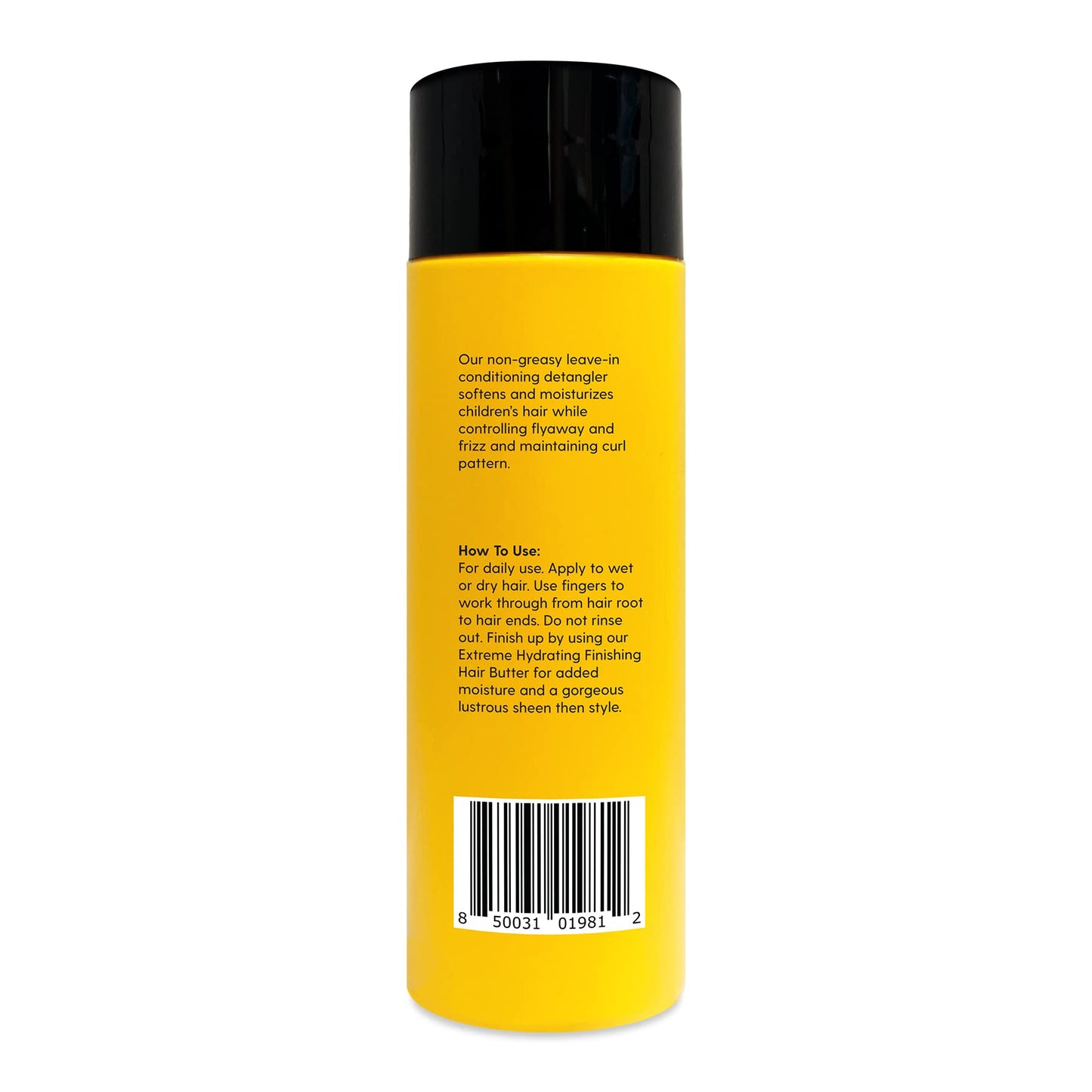 Sunny Isle Kids Care Moisture-Rich Leave-In Detangler - Gentle, Non-Greasy, Jamaican Black Castor Oil - 8 oz