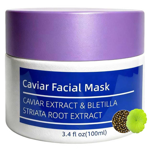 MOAGERDTD CaviarEssence Face Mask - Soothe & Replenish with Centella, Chamomile & Hyaluronic Acid. Calms Redness & Strengthens Skin Barrier for All Types (3.4 oz)