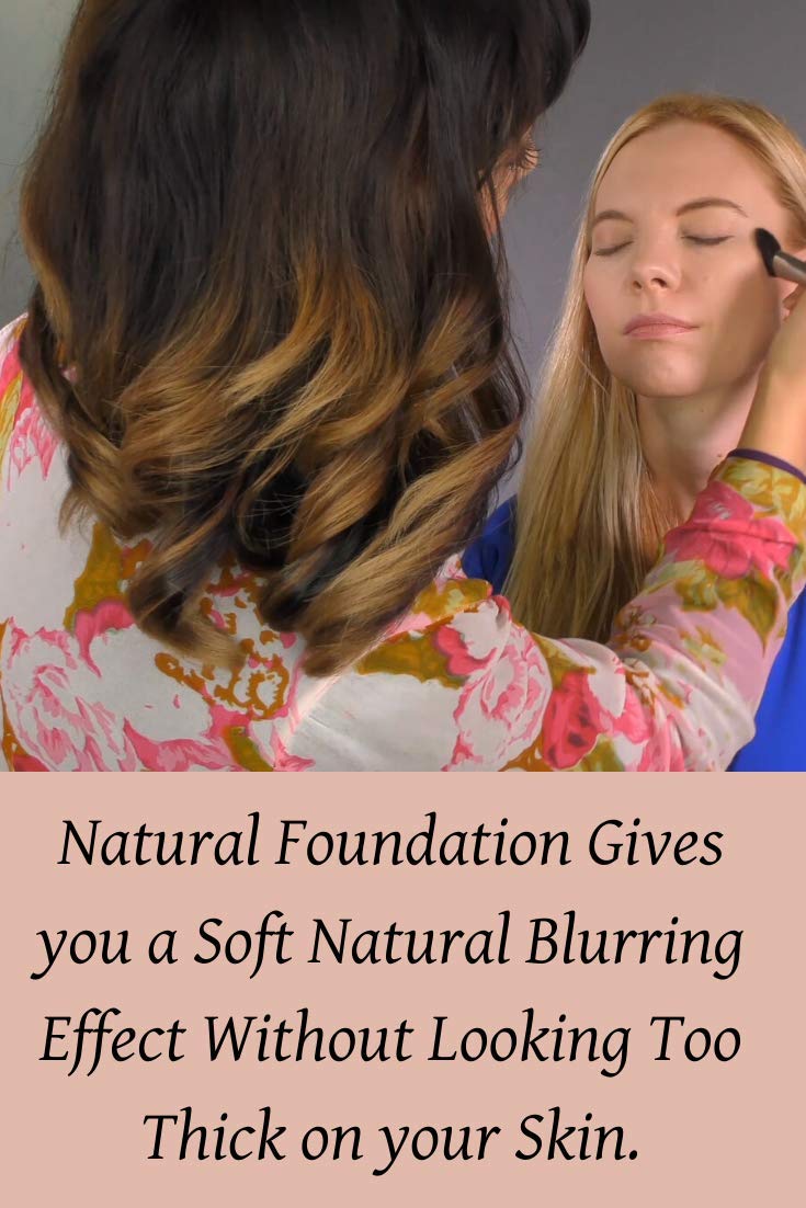 Pressed Mineral Foundation Makeup - Tawny Shade with Vitamin & Green Tea Extracts | Natural Finish
