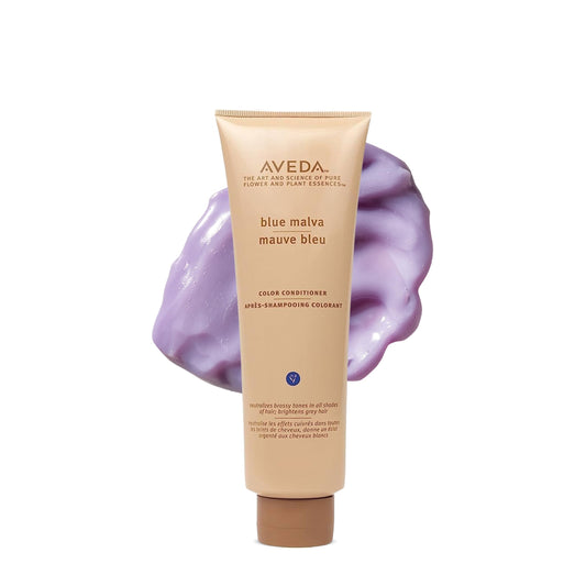 Aveda Blue Malva Color Conditioner | Purple Conditioner for Silver, Gray, Blonde Hair | Neutralizes Brassiness | Deeply Conditions Hair | 96% Naturally Derived*, 8.5 Fl Oz