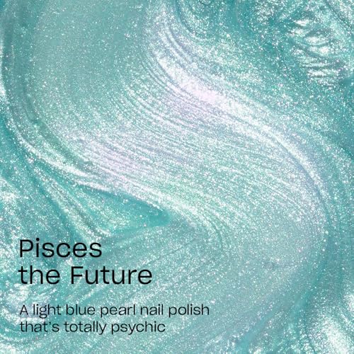 OPI Nail Lacquer Nail Polish | Opaque Light Blue Green Shimmer Chip Resistant Nail Polish | Fast Drying, Streak Free