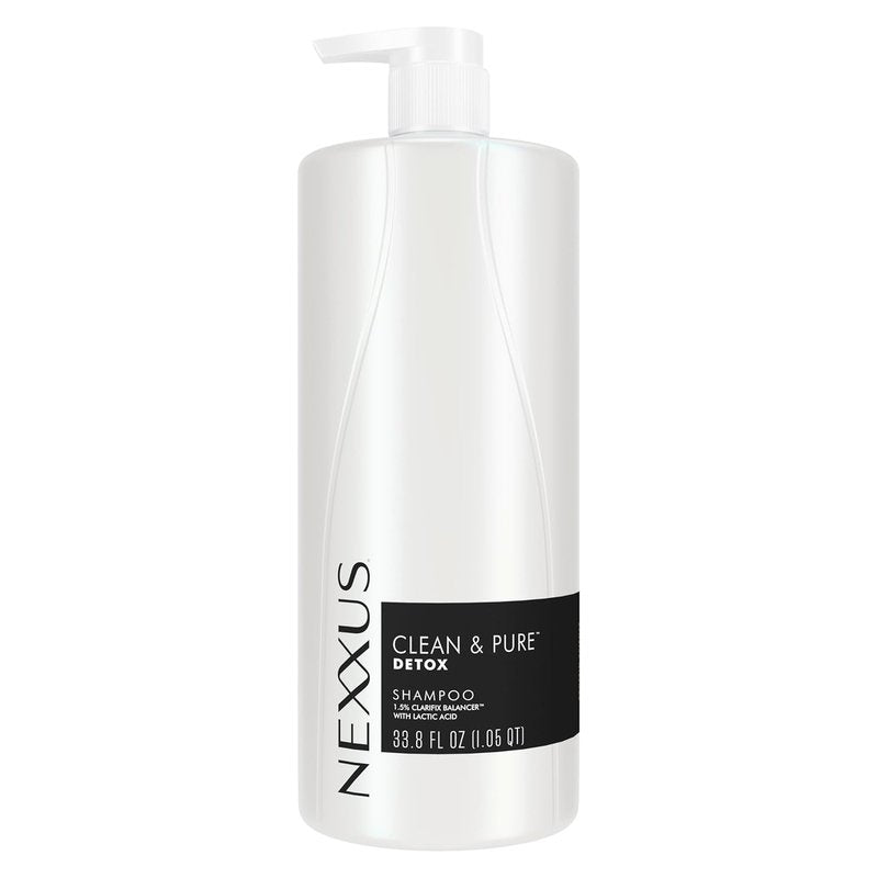 Nexxus Clean & Pure Shampoo - Detox Silicon, Sulfate & Paraben Free Hair Care | 33.8 oz with CLARIFIX Technology