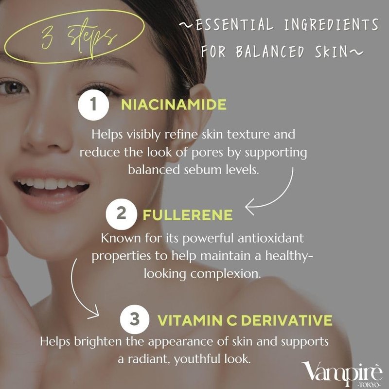 Vampire The Secret Serum, Vampire TOKYO Niacinamide Serum, Hali, Gloss, Moisturizing Care, Supports Dry Skin, Transparency, CICA Retinol Formulated, Made in Japan, Japanese Cosmetics