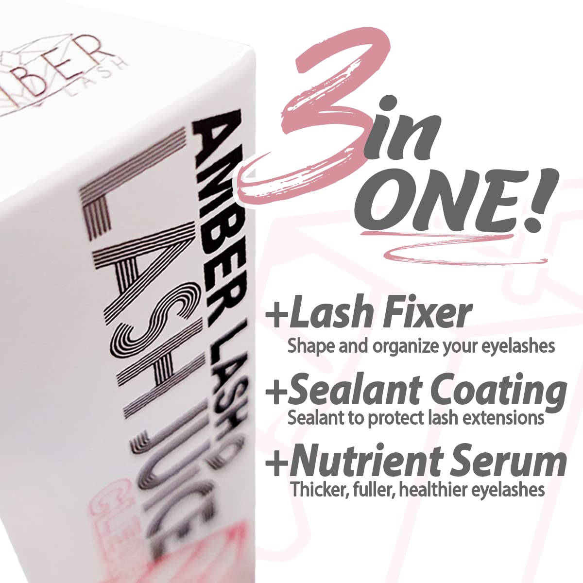 Lash Juice 3-in-1 Eyelash Coating Sealant - Nourishing Serum for Extensions & Lifts | Black