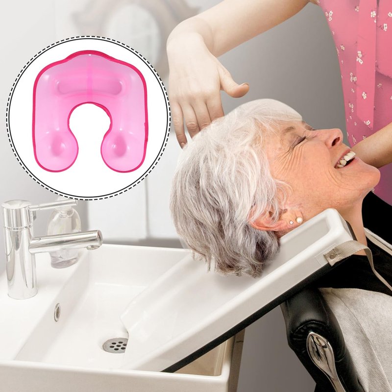 FRCOLOR Waterproof Hair Perm Neck Tray 12.6X13.78X2.95In Plastic Hairdressing Bowl for Salon and Home DIY Hair Styling Perm Solution Catcher