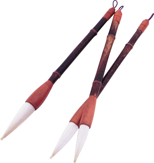 Art Advantage Brush Set White Goat Sumi 3pc, Chinese Calligraphy Brush, Sumi Brush, Calligraphy Set for Writing, Drawing, Painting, Chinese Brush Art Kit