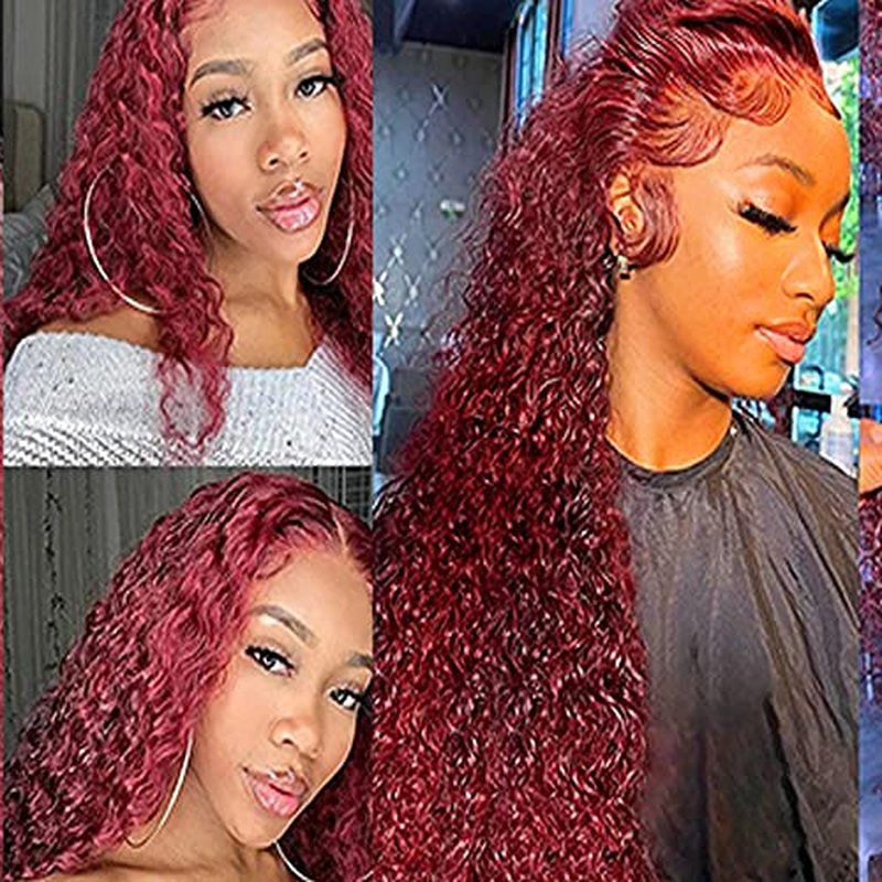 99j Brazilian Yaki Straight Human Hair 4 Bundles Yaki Human Hair Bundles 100% Virgin Kinky Straight Virgin Hair Extensions Women Girl Black Red(12 14 16)