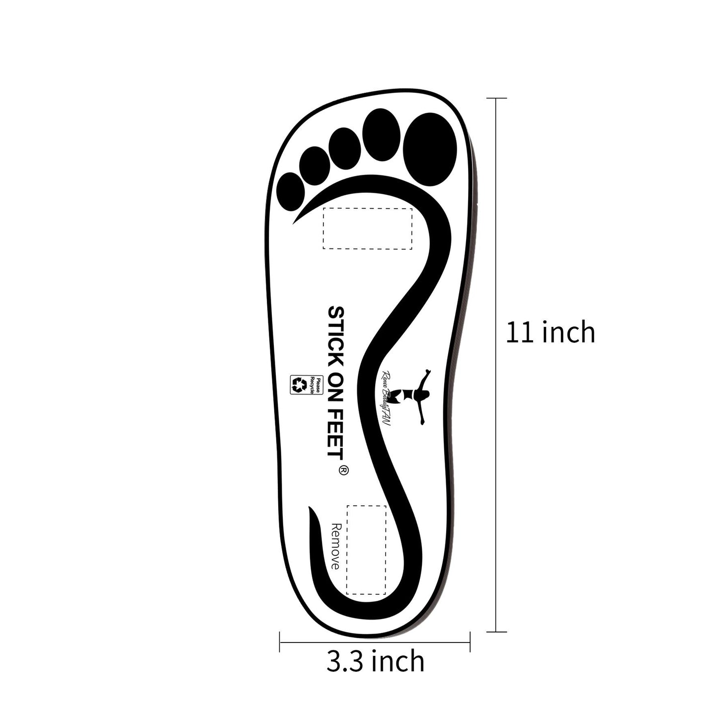Economy 150 Pairs(300feets) Disposable Black Stick on Feet Spray Sunless Tanning Sole Protector