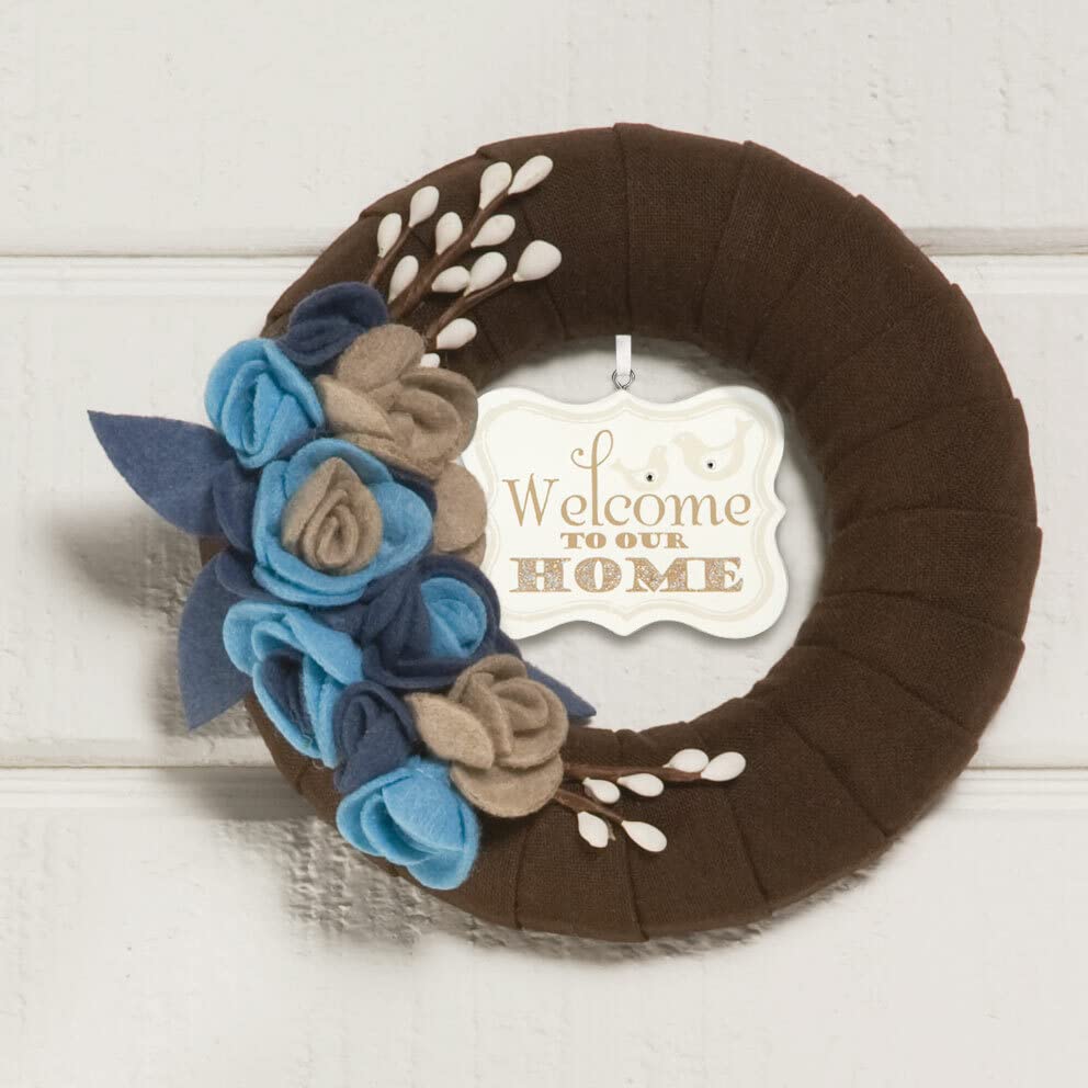 Pavilion Gift Company - 89029 Signs of Happiness Welcome Home Hanging Plaque, 2-3/4 by 2-1/4-Inch
