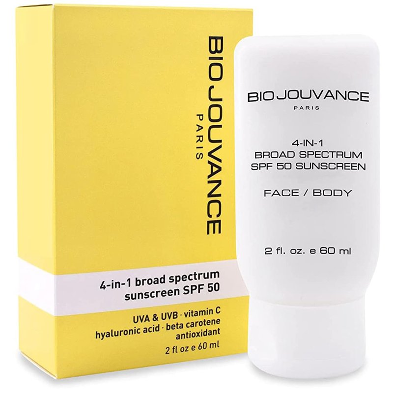 4 In 1 Sunscreen SPF 50 - Mineral Face Moisturizer for Sensitive Skin | Reef Safe Formula