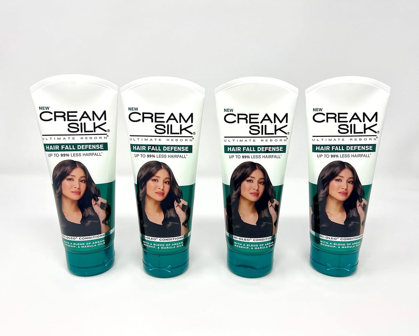 Generic New Cream Silk Hair Fall Defense Tri-Oleo Conditioner 180ml (Pack of 4), Green