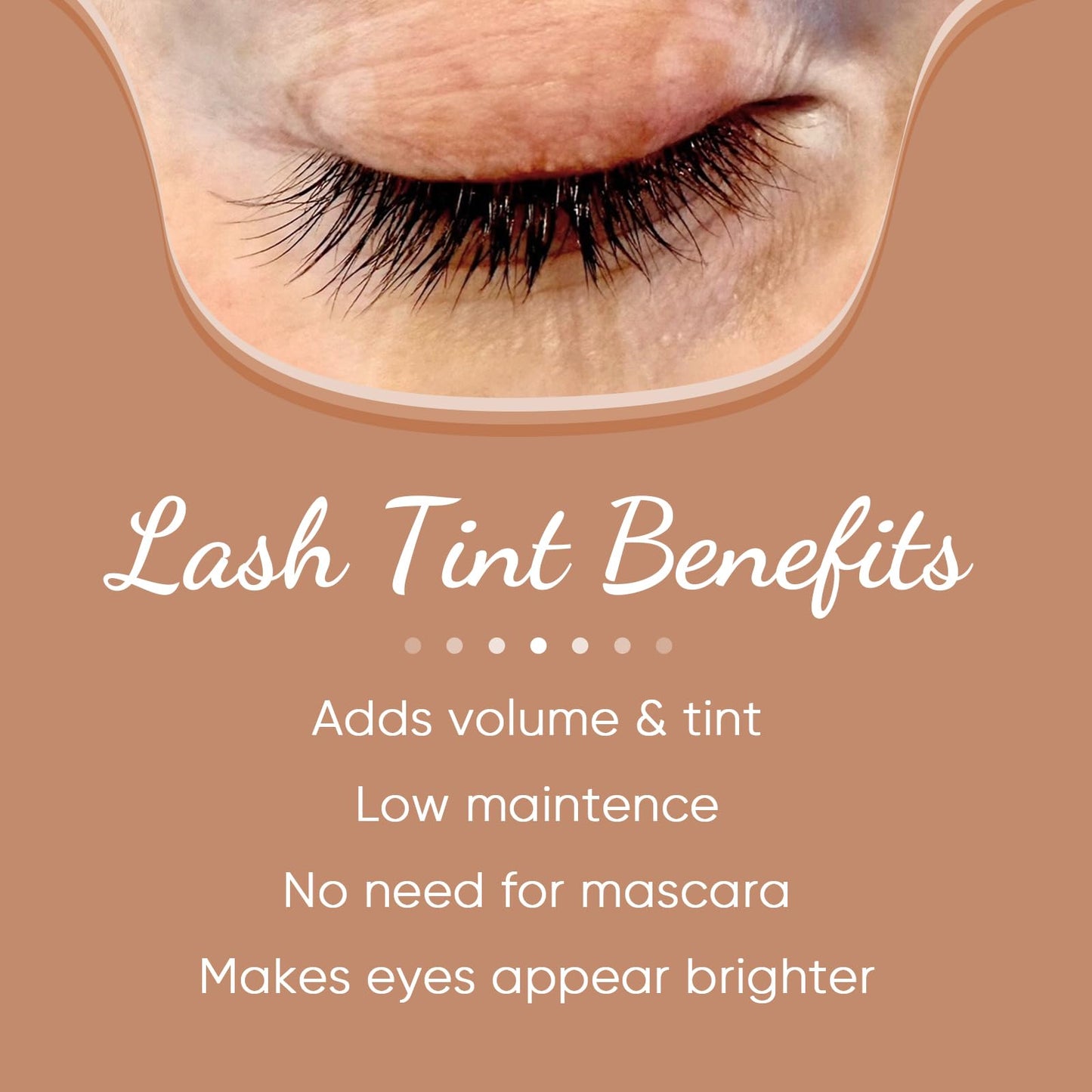Lomansa Lash Color Kit Instant Black Eyelash Color 8ml Easy to Use with Natural Results for Beginner Salon Beauty