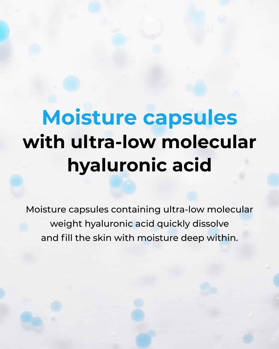 BOM Hyaluronic Acid Moisturizing Serum 1.69 fl oz, Lightweight Vegan Facial Serum with Moisture Capsules and Vitamins, Deep 20 Layer Hydration, Face Plumping, Hypoallergenic, Dry Skin Korean Skincare