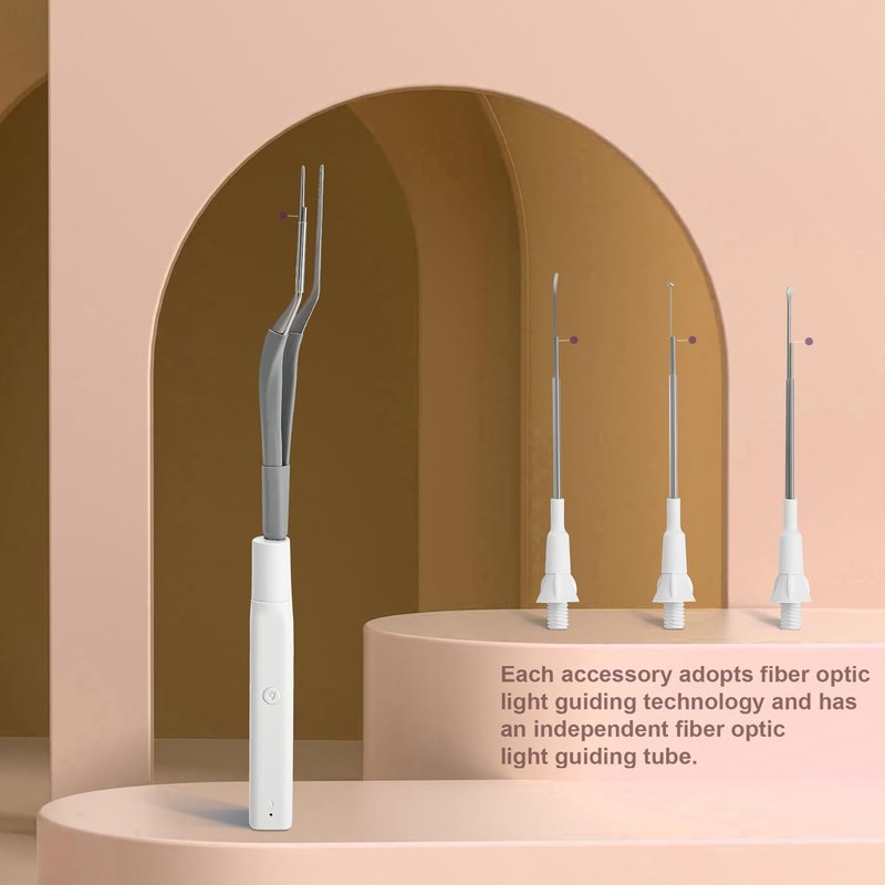 Earwax Removal Kit - Fiber Optic Illumination, 3 Brightness Levels | Easy to Clean & Store, Perfect for Adults & Kids
