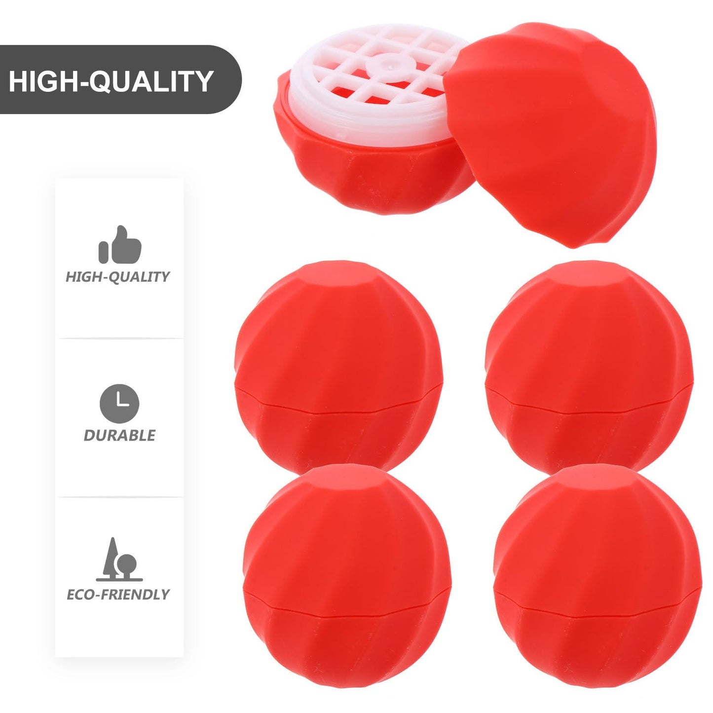 Beavorty 10 Pcs Refillable Lip Balm Containers with Lids Spherical Plastic Tubes for Diy Natural Lip Balms Compact Travel Size 4.7X1.6X1.6 Inches