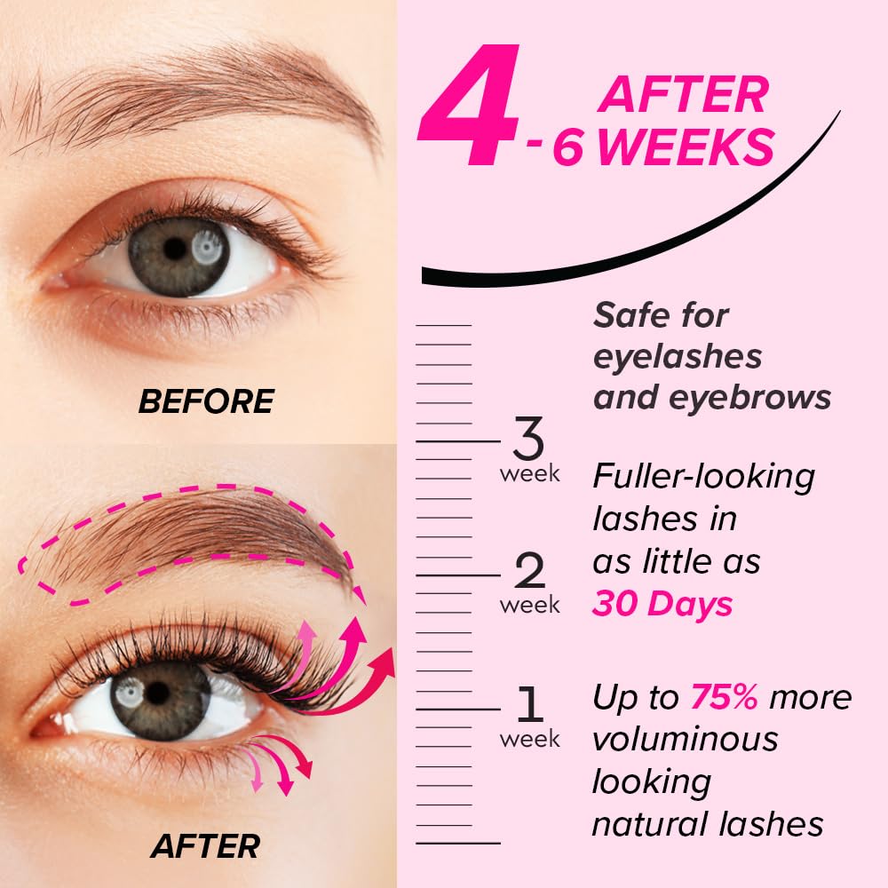Eyelash & Brow Growth Serum - Nourishing Formula for Fuller Lashes & Brows | 0.5 oz