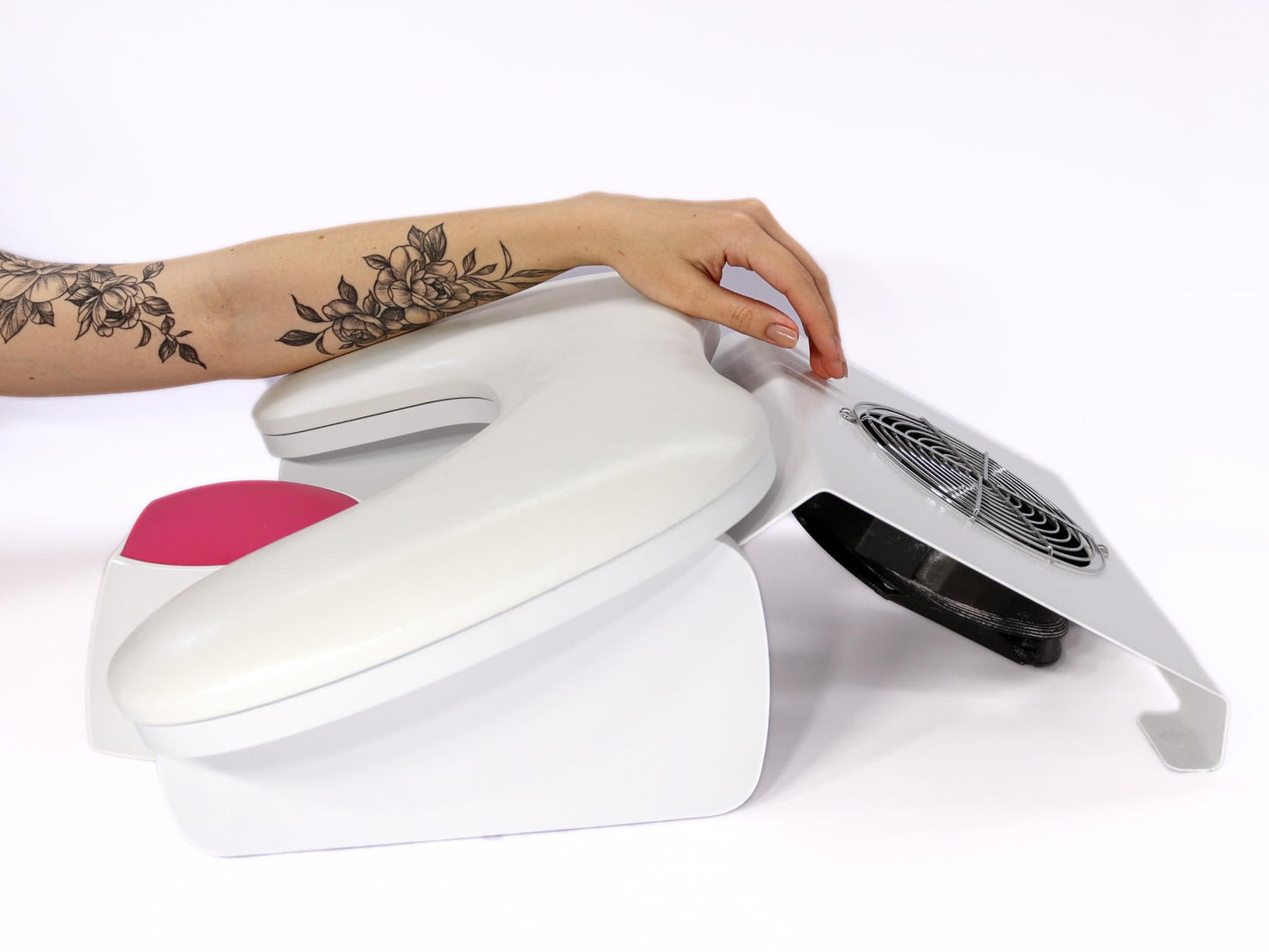 LUCRUM U-Shaped Nail Arm Rest: Professional Nail Tech Manicure Ergonomic Arm Rest Butterfly Armrest PU Leather Hand Rest Pillow Nail Arm Cushion