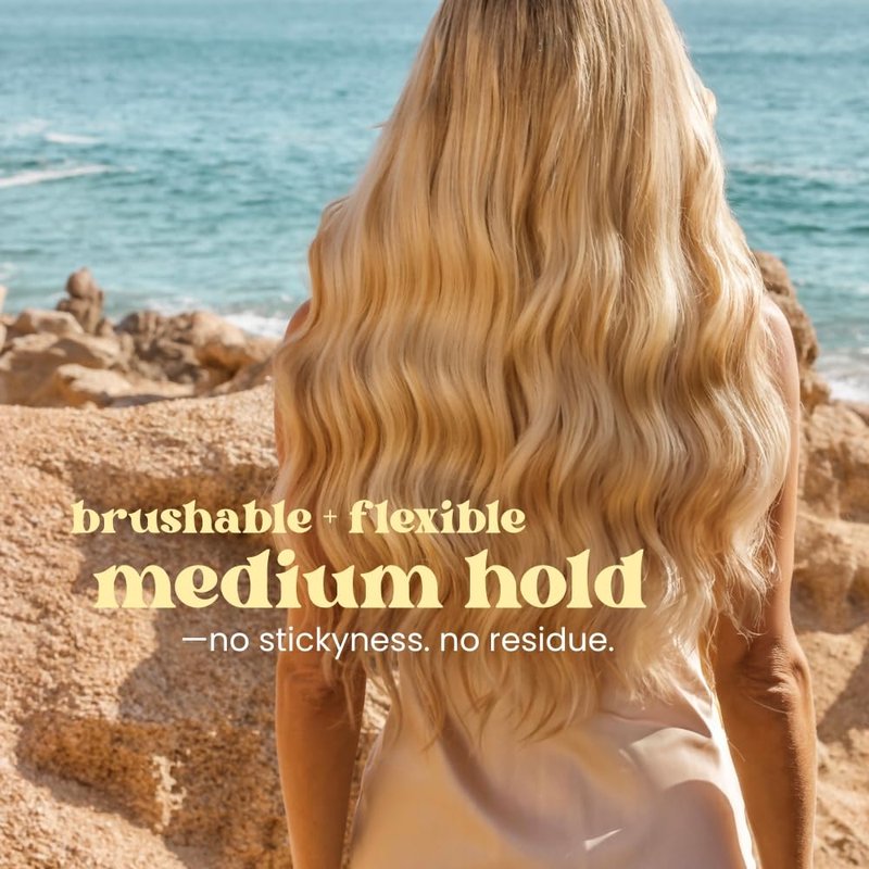 Beachwaver Co. Everyday Flex Medium-Hold Hairspray - Travel Size (1.4 Oz) | Flexible, Long-Lasting Formula, Reduces Frizz & Adds Shine