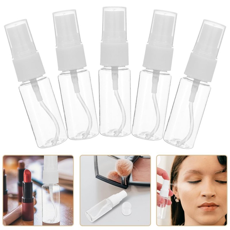 NOLITOY 40 Pcs Spray Bottles Clear Glass Perfume Bottles, Refillable Fine Mist Perfume Atomizer Portable Empty Sample Containers for Cleaning, Essential Oils, Travel (20 ml)