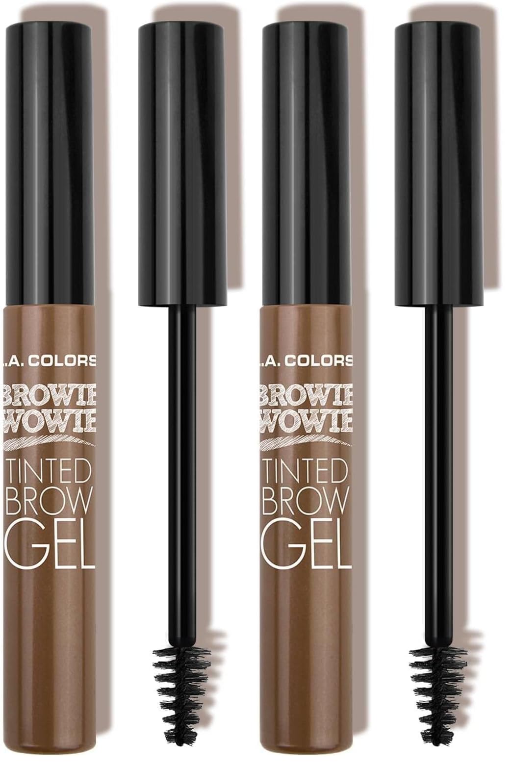 L.A. Colors Tinted Brow Gel, Soft Brown, 1 Ounce (Pack of 2)