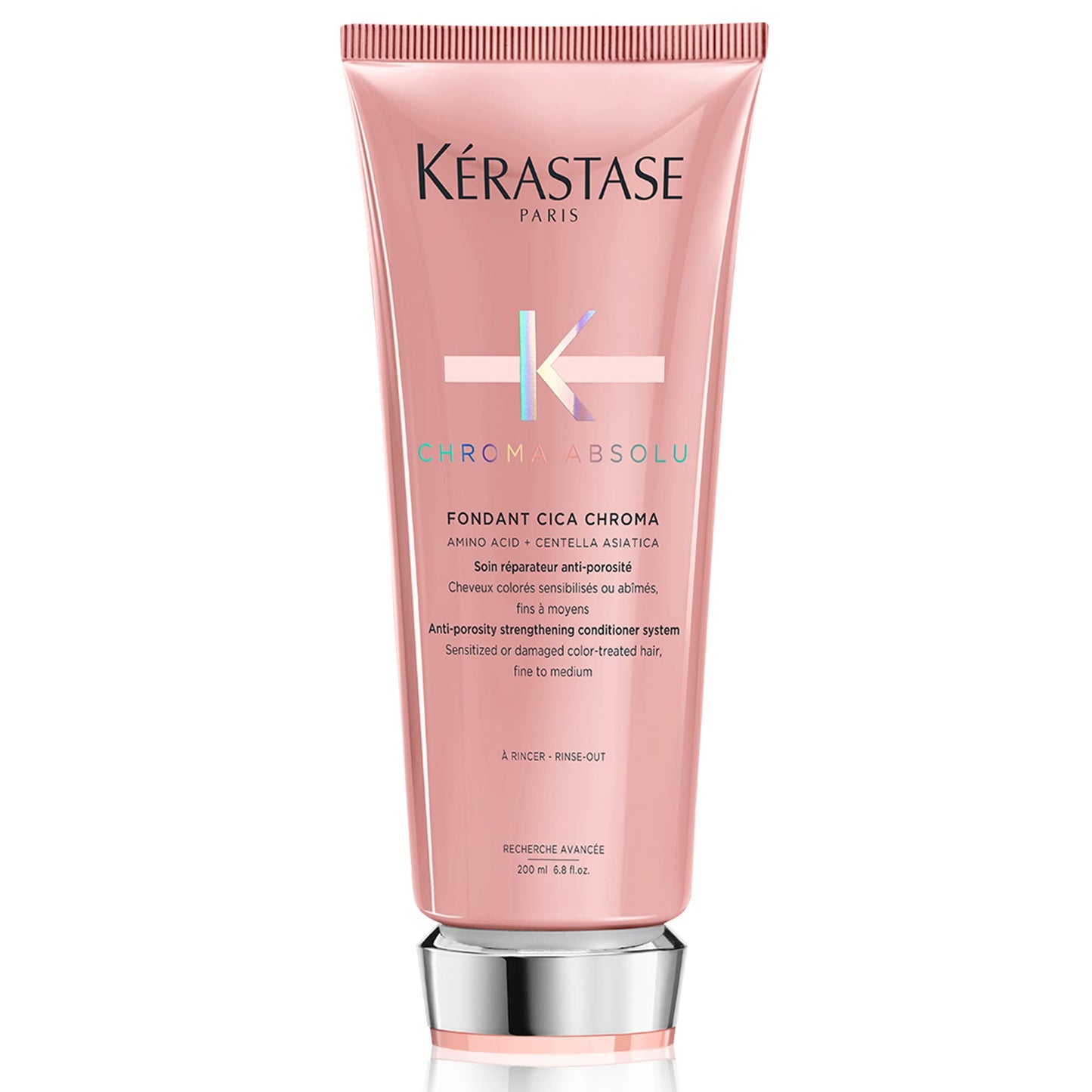 Kerastase Chroma Absolu Cica Chroma Strengthening Conditioner For Sensitive or Damaged Hair - Anti-Porosity, Improves Hair Health and Preserves Color Vibrancy With Lactic Acid, 6.8 Fl Oz