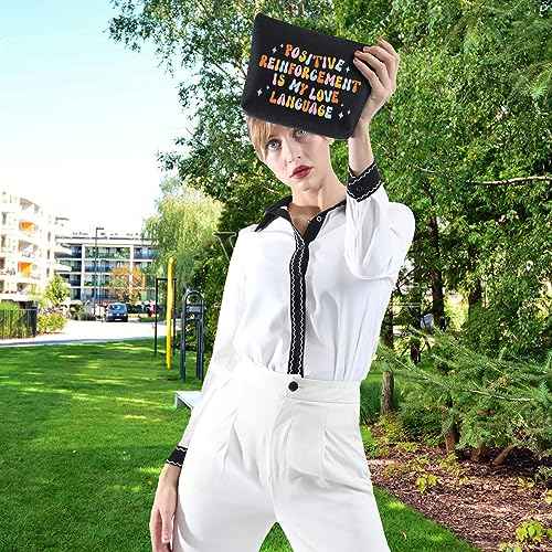 WCGXKO Behavior Analyst Appreciation Gift Behavior Analyst Merchandise RBT BCBA Gifts ABA Gift Therapist Zipper Pouch Makeup Bag (POSITIVE)