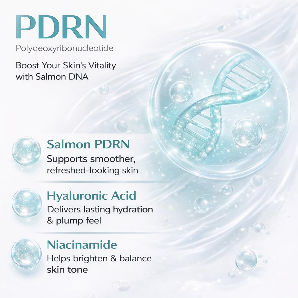 DERMA:D PDRN Gel Moisturizer for Oily Skin, Lightweight Korean Face Cream
