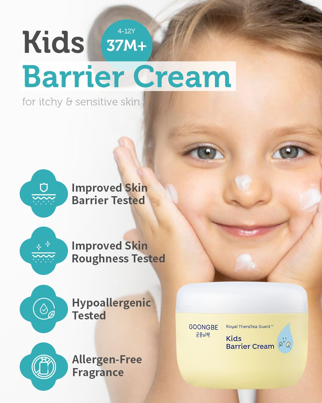Kids' Bubble Facial Cleanser & Barrier Cream Bundle - Gentle, Nourishing Skincare for Children