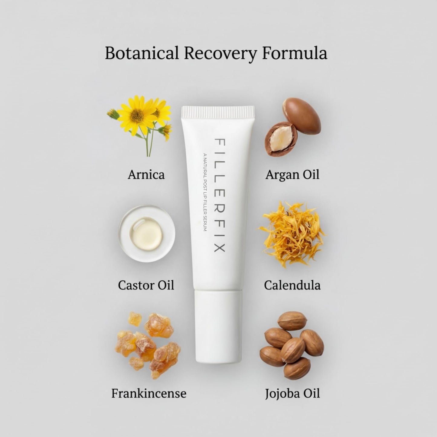 FillerFix Arnica Lip Balm for Lip Filler Aftercare – Organic Lip Serum with Cooling Ceramic Tip – Arnica & Calendula Lip Treatment