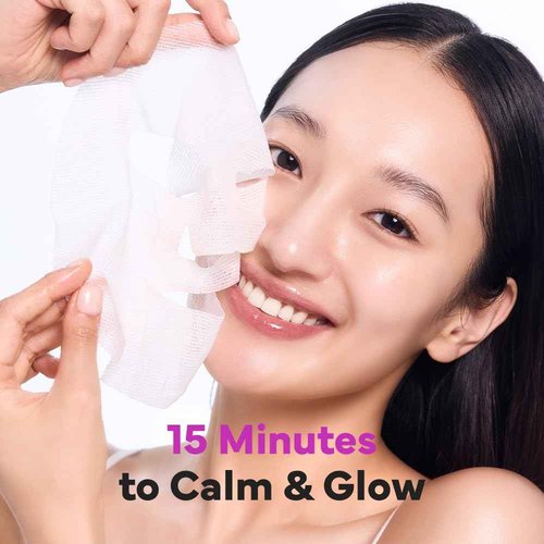 SAM'U Born Panthenol Chilling Mask – Korean Facial Sheet Mask with Birch Sap & Xylitol for Deep Hydration – Soothing & Cooling Face Mask, Vegan Korean Glass Skin Care Face Mask (5 Sheets)